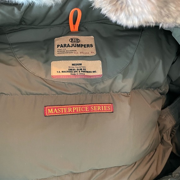 PARAJUMPERS WOMEN'S LONG BEAR DOWN JACKET PARKA INSULATED FUR HOOD -Olive Green - Picture 13 of 13
